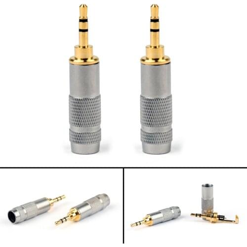 Areyourshop 2.5mm Stereo Male Repair Headphone Jack Plug Audio Soldering Cable Wholesale 2/8/20PCS Connector