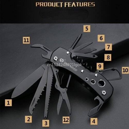 Multifunctional Pocket Knife Portable Portable Wilderness Survival Universal Combination Folding Sharp Swiss Army Knife