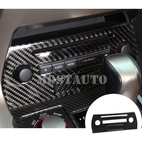 For Lexus NX 200 200t 300h Carbon Fiber Console CD Panel Trim Cover 2014-2018 2pcs Car Accessories Interior Car Decor Car Trim