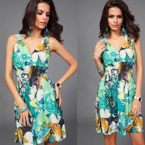 2015 new Bohemian lace ice silk dress beach butterfly dress