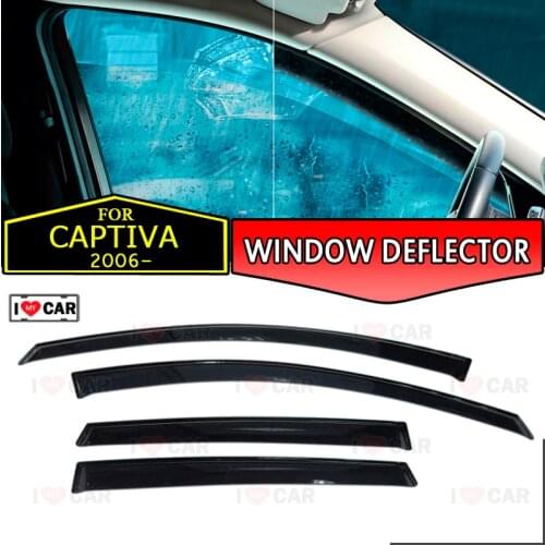 Window deflector for Chevrolet Captiva 2006- car window deflector wind guard vent sun rain visor cover car styling decor