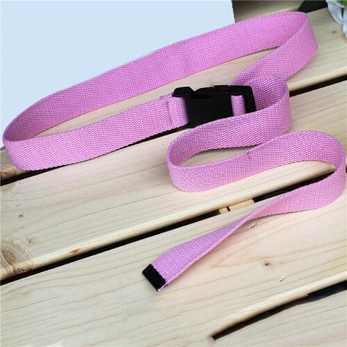 Adults Adjustable All-Match Belt Unisex Korean Style Canvas Belts Vintage Plastic Buckle Elastic Solid Color Long Waistband