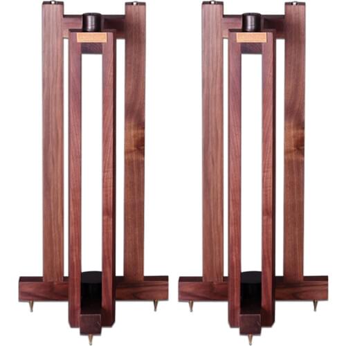 S-005 CL-04 black walnut full solid wood triangle speaker stand speaker stand bookshelf box stand