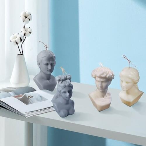 3D Silicone Candle Mold Creative David Perfume Candle Mould Aromatherapy Candle Mould DIY Handmade Candle Candle Making Supplies