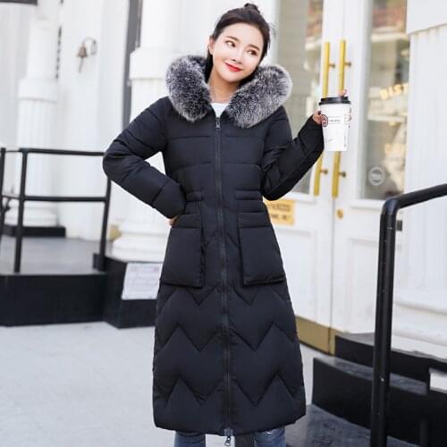Warm Slim Female Parka High Quality Women Winter Jacket Double Two Sides Printing Ladies Coat Cotton Padded