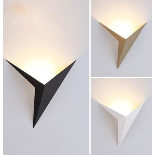 Triangular Led Wall Light Indoor Wall Sconce Living Room Bedroom Decoration Lights Room Decor Wall Lamps