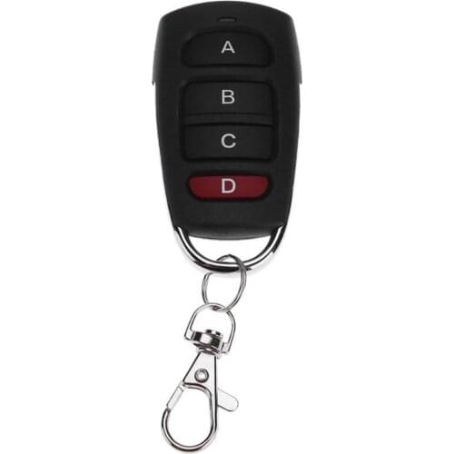 Universal 4 Channel Clone Garage Door Remote Key Chain 433mhz Remote For Remote Control Of Electric Retractable Doors Elevators