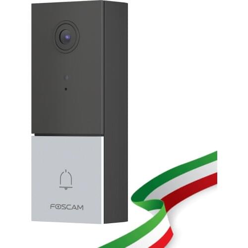Video door phone Wifi Wireless Foscam VD1 battery with 170 ° HD 4 Megapixel wifi Dual with face detection