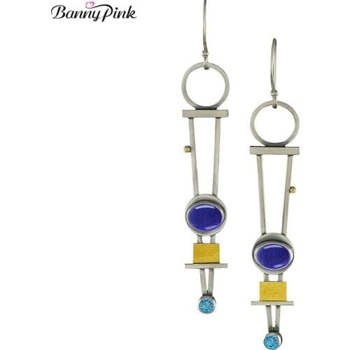 Bohemia Alloy Geo Cluster Pendant Dangle Earrings For Women Vintage Resin Chandelier Drop Earrings Statement Earrings