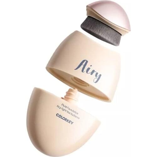 Colorkey Liquid Foundation Oil Control Moistrizing Full Coverge Long-wear Makeup Base Primer Face Concealer With Brush TSLM1