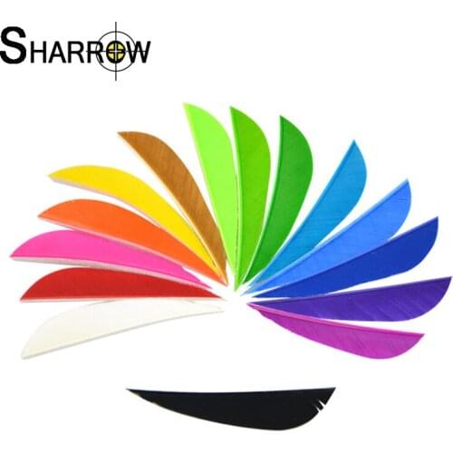 100pcs 2Inch Archery Arrow Feather Turkey Feather Fletching Bow Crossbow DIY Shaft Vane Accessories Outdoor Hunting And Shooting