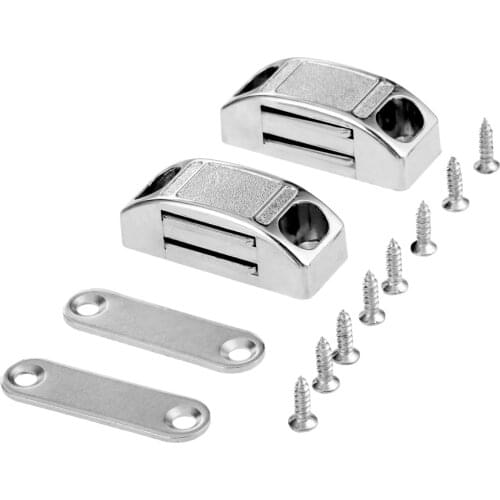 2pcs Magnetic Door Catches Wardrobe Cupboard Cabinet Latch Catches Stop Stoppers Self-Aligning 42*17MM