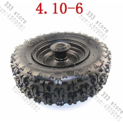 4.10-6 tyre and rim ATV Quad Go Kart 47cc 49cc Chunky 4.10-6 Tire Inner Tube Fit All Models ATV wheels