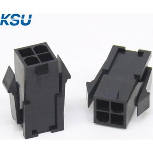 5559 4.2mm black CPU 4Pin 4-Pin female Connector for PC computer graphics card Power connector plastic shell Housing