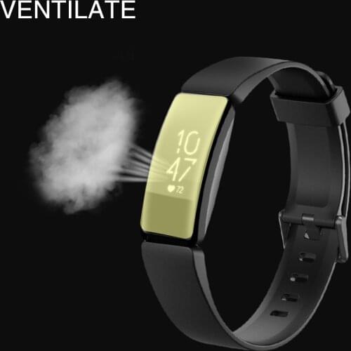 6-Pack) Screen Protector for Fitbit Inspire HR (Fitbit Inspire) (Full Coverage) Anti-Bubble Clear Film Screen Guard