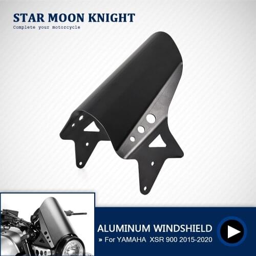 Motorcycle Accessories Aluminum Windscreen Windshield Wind Shield Deflector For YAMAHA XSR 900 XSR900 2015 - 2018 2019 2020