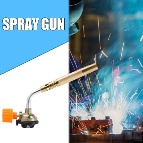 Butane Gas Torch Flame Gun Brazing Flamethrower Outdoor Camping Picnic BBQ Portable Soldering Heat Gun Welding Equipment