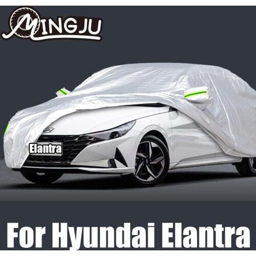 Full Car Covers Outdoor Sun Anti UV Rain Snow Dust Protection Oxford cloth Cover For HYUNDAI Elantra 2010 to 2021 Accessories