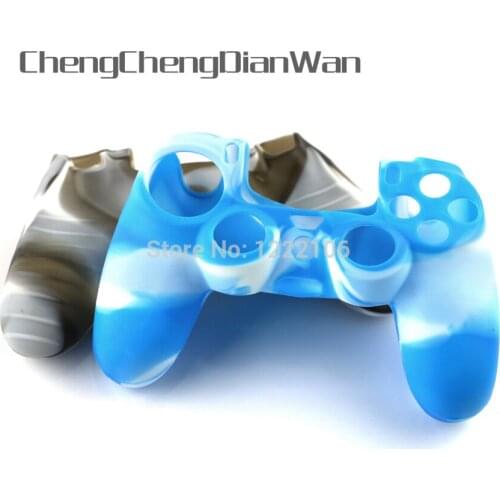 ChengChengDianWan camouflage Silicone Skin Cover Case silicone case for PS4 Controller Camouflage color