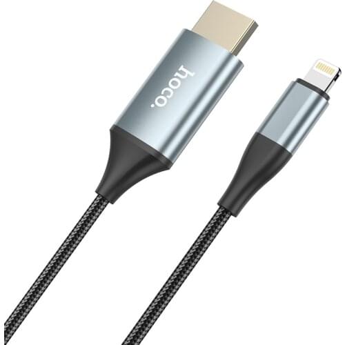 HOCO for Lightning to HDMI-compatible Cable HDTV TV Digital 1080P Smart Converter Cable for iPhone AppleTV Projector for Macbook
