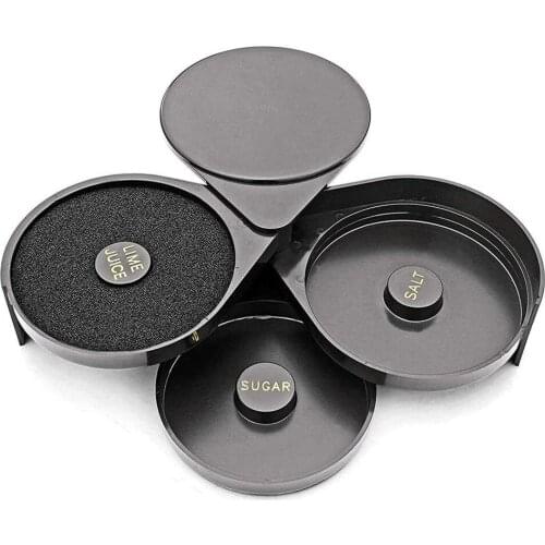 Storage Box Cocktail Tool Spice Container Plastic Sugar Accessory Rotating 3 Tier Bartender Tools