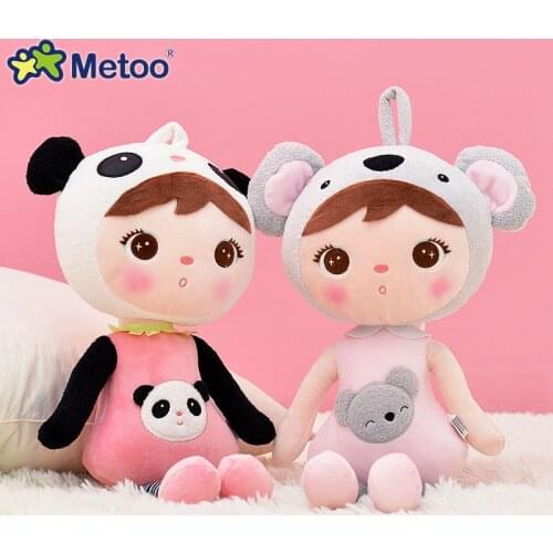 Metoo Doll Plush Toys For Girls Baby Cute Sweet Panda Soft Cartoon Stuffed Animals For Kids Children Christmas Birthday Gift