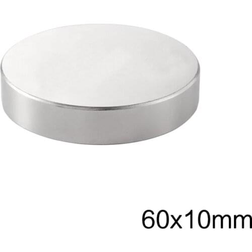 1PCS 60x10mm NdFeB N35 Super Powerful Strong Magnetic Permanent Neodymium Magnets disc 60x10mm Big Round Magnet 60*10 mm