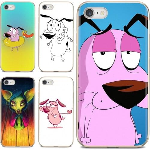 Dog-Courage-The-Cowardly Soft TPU Phone Case For Samsung Galaxy S7 S8 S9 S10E S20 FE Note 10 20 Edge Lite Plus Ultra