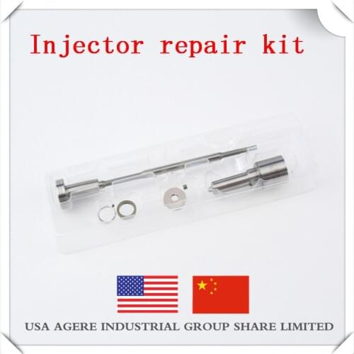 Common rail 0445110186 injector repair kit, with DLLA156 P1368 injector, F00VC1033 valve assembly, FOOVC99002 ball seat