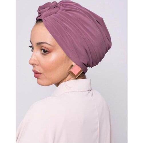 New Brand Cross Design Muslim Chiffon Hijab Scarf Women Solid Color Turbante HeadScarf Under Cap Islam Inner Headband