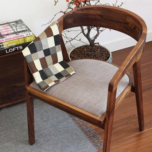 Dining Chair Modern Concise Desk Chair Household Restaurant Hotel Chair Computer Chair Ox Horn President Chair Northern Europe