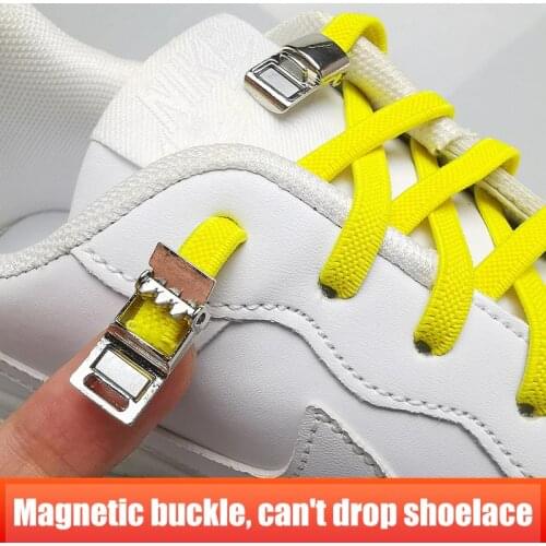 Upgrade Elastic Lazy Shoelaces Magnetic Cross Lock Shoes Laces No Tie Convenient Creative Laces Kids & Adult Flat Shoestringgs