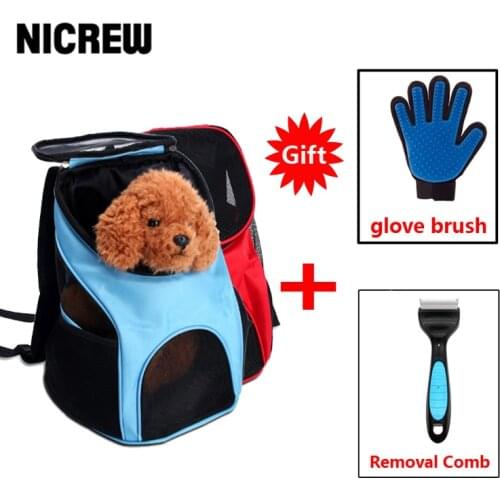 NICREW Portable Dog Bag Breathable Dog Backpack Foldable Large Capacity Cat Carrying Bag Outdoor Travel Dog Carrier Pet Supplies