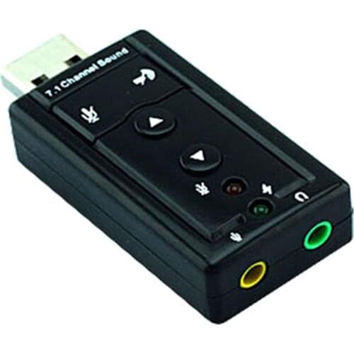 New Portable USB 2.0 External Sound Card Virtual 7.1 Channel Stereo Audio Adapter USB 2