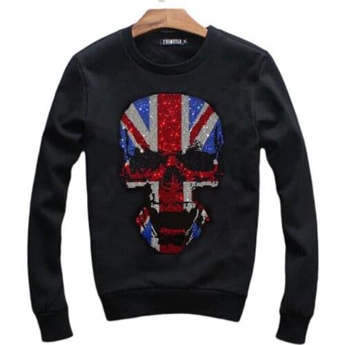 New Hot drill Skull Hoodie Sweatshirt Men/Women anime casual hoodie fashion popular Autumn Hoodies Clothes