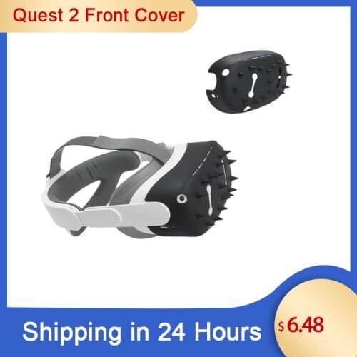 Rondaful VR Helmet Protective Front Cover For Oculus Quest 2 Anti-Throw Protection Shell For Oculus Quest 2 Headset Accessories