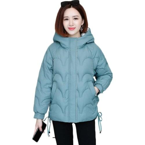 Women Winter Jacket Short Warm Parkas Female Outerwear 2020 New Thickening Cotton Padded Jacket Hooded Plus Size Women Coats