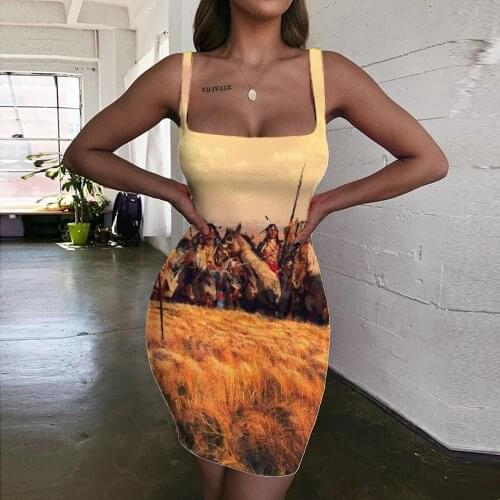 Giyu Brand Indios Dress Women Horse Halter Sleeveless War Ladies Dresses Womens Clothing Summer Beach Beach Fashion