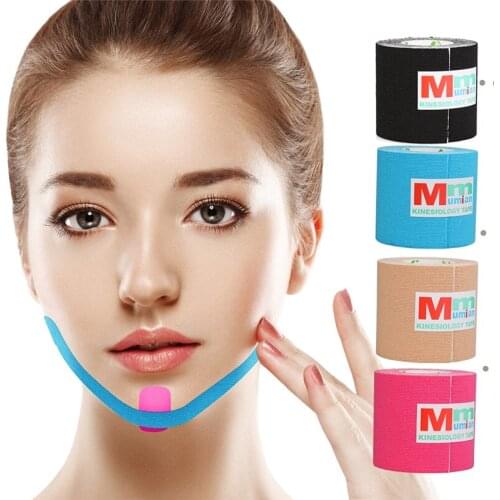 1Roll Kinesiology Tape Muscle Bandage Sports Cotton Elastic Adhesive Strain Injury Tape Knee Muscle Pain Relief