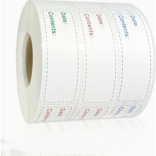 150pcs/roll Food Freezer Labels Self-Adhesive Stickers Container Bottle Storage Packing DIY Handmade Date Decorative applique