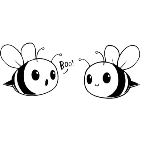 17*6.8cm Boo Bees Car Stickers Cute And Interesting Fashion Sticker Decals Car Styling New Style Hot