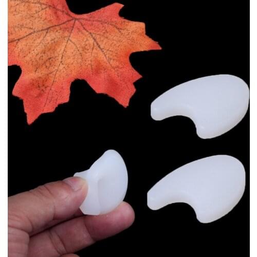 2x Silicone Gel Toe Wedge Separators Polymer Pad Foot Protector Spacers Cushion