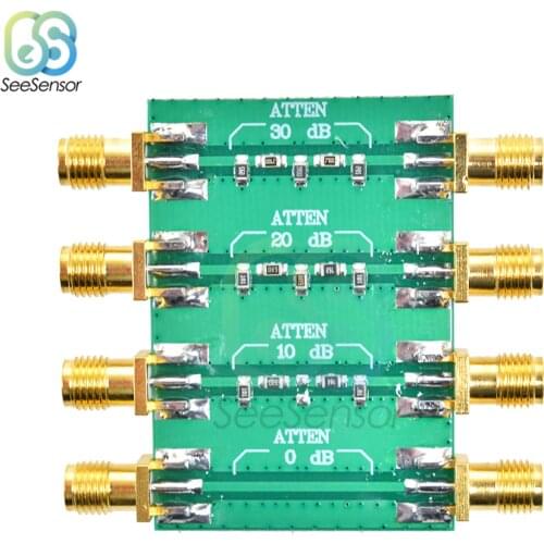 23dBm DC 4.0GHz RF Fixed Attenuator Module Board SMA Double Female Head 0dB 10dB 20dB 30dB