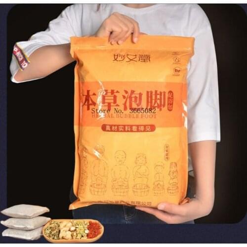 30pcs Foot SPA Massager Bath bag Wormwood Ginger Feet Soaking Bathing Herbal Detoxification Anti Edema Dysmenorrhea Insomnia