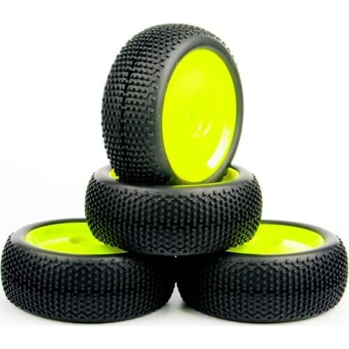 4PCS 17mm Hex 1:8 Off-Road Ruber Tire Wheel Rim Car Parts And Accessories For HPI HSP RC Buggy Racing Car Tyres