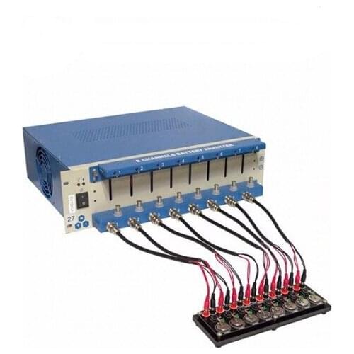 5V1A 3A 5A 6A 8 Channel 18650 Cylindrical Cell & Pouch Cell Phone Battery Analyser Lithium Battery Capacity Tester