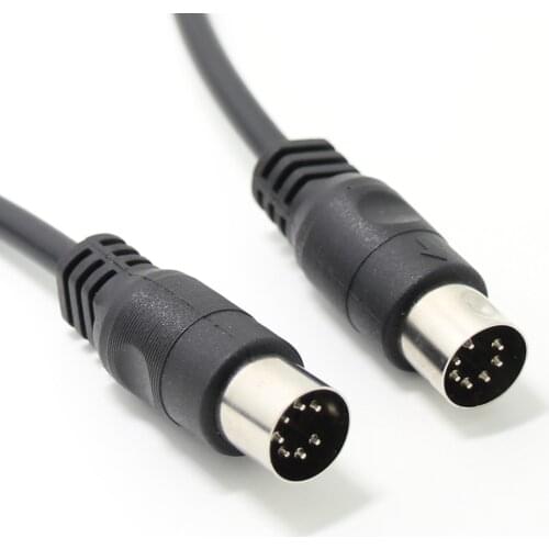 7 Pin Din Midi Cable 7PIN DIN Male to Male 9ft 3m Controller Interface Cable