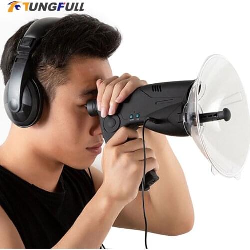 8X 21 Focusing Telescope Sound Collector of Birdwatcher Outdoor Mini Zoom Telescope Bird Listening Telescope Monocular