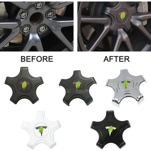 For Tesla Model 3 Center Cap for Rims Five Claw Wheel Center Caps Hub Cap Hub Cover Car Modification ABS 2017-2021 4pcs/set