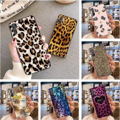 Sexy Leopard Print Woman Charm Phone Case For Samsung Galaxy Note20 ultra 7 8 9 10 Plus lite Samsung M21 M31S M30S M51